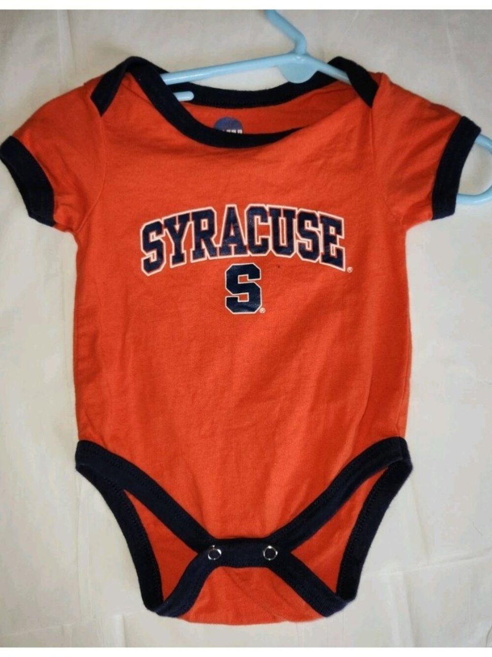 Syracuse Orangemen Infant Bodysuit 3-6 Months NCAA Baby One Piece Orange